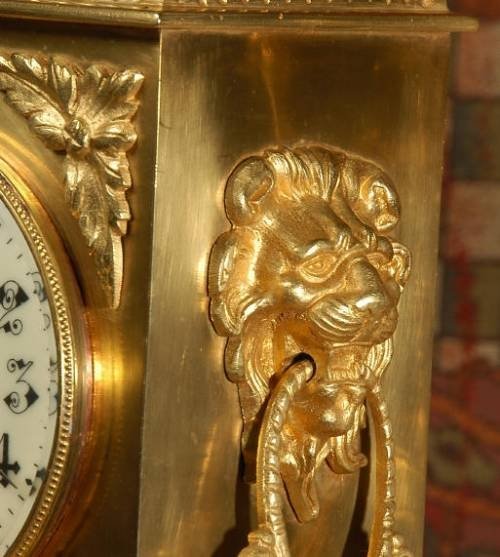 fig 4. Antique French Gothic Clock Set ~ French - Circa 1890 ~